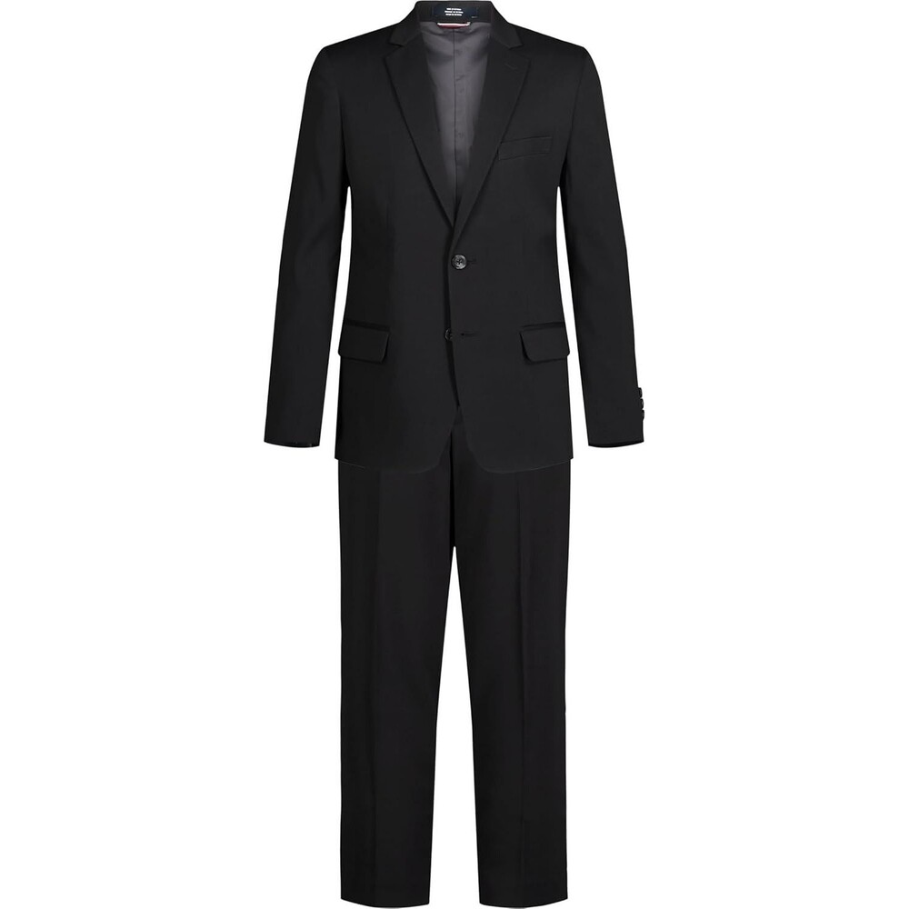 Tommy Hilfiger Boys' Suit Set 2-Piece Size 14 Formal Dress  Black Long Sleeve